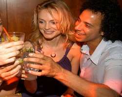 Heather Graham consuming alcohol
